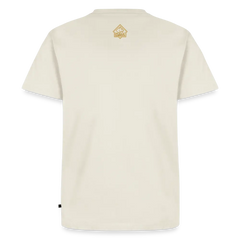 PUMA Herren Premium T-Shirt "Sharp stuff since 1769 Gold" - off white