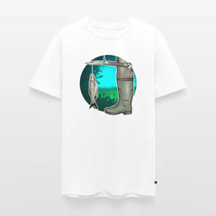 PUMA Herren Premium T-Shirt „Waagemesser – Petri Heil" - white