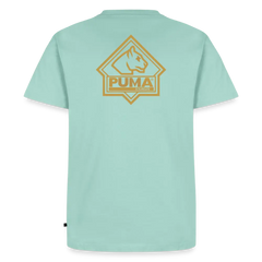 Men’s Premium T-Shirt PUMA Heritage Logo Back - mint 