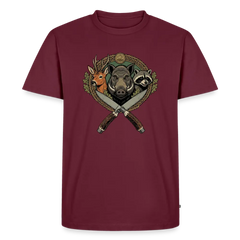 PUMA Men’s Premium T-Shirt "Wildlife" - burgundy