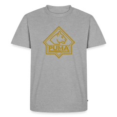 Men’s Premium T-Shirt PUMA Heritage Logo Front - heather grey