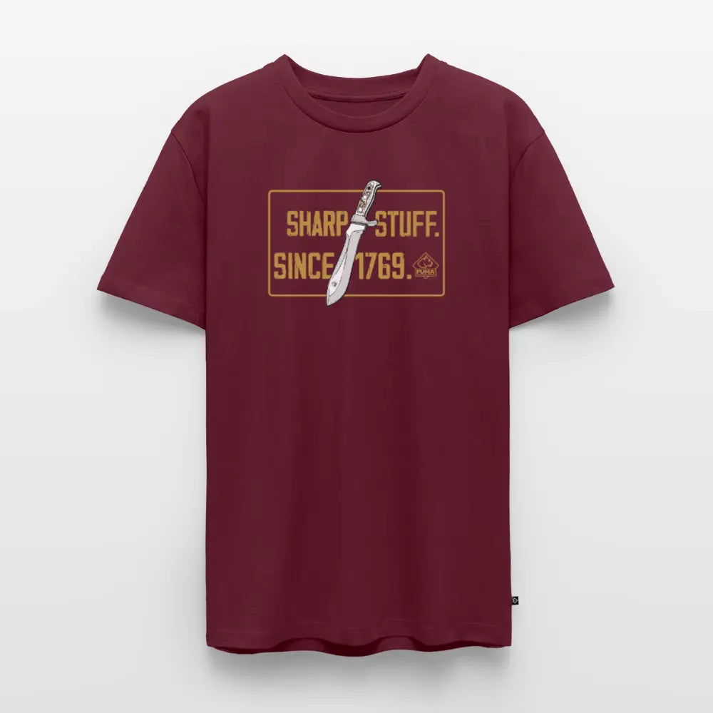 Sharp stuff since 1769 Gold - burgundy