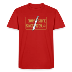 PUMA Herren Premium T-Shirt "Sharp stuff since 1769 Gold" - red