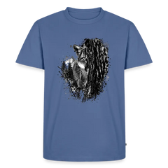 PUMA Herren Premium T-Shirt „Lauernder Puma" - stone blue