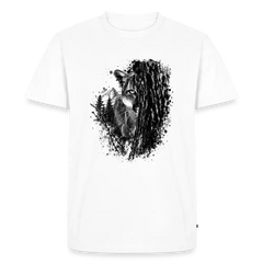 PUMA Herren Premium T-Shirt „Lauernder Puma" - white