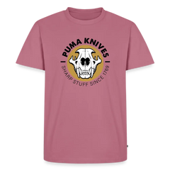Men’s Premium T-Shirt Skull Frontal Sharp Stuff - mauve