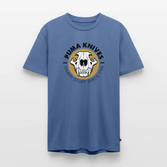 Men’s Premium T-Shirt Skull Frontal Sharp Stuff - stone blue