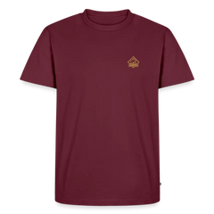 Men’s Premium T-Shirt "PUMA Sharp Staff White Hunter" - burgundy