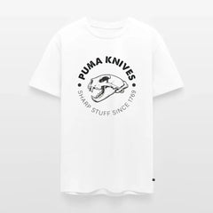 PUMA KNIVES Skull BW - white