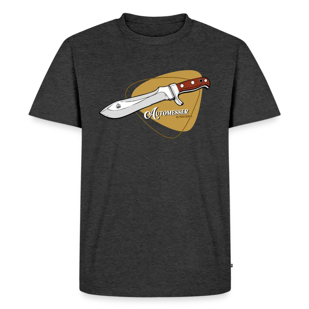 Men’s Premium T-Shirt PUMA Automesser Retrodesign - heather anthracite