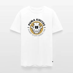 Men’s Premium T-Shirt Skull Frontal Sharp Stuff - white