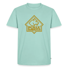 Men’s Premium T-Shirt PUMA Heritage Logo Front - mint 