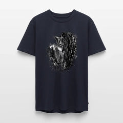PUMA Herren Premium T-Shirt „Lauernder Puma" - navy
