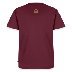 PUMA Herren Premium T-Shirt „Lauernder Puma" - burgundy