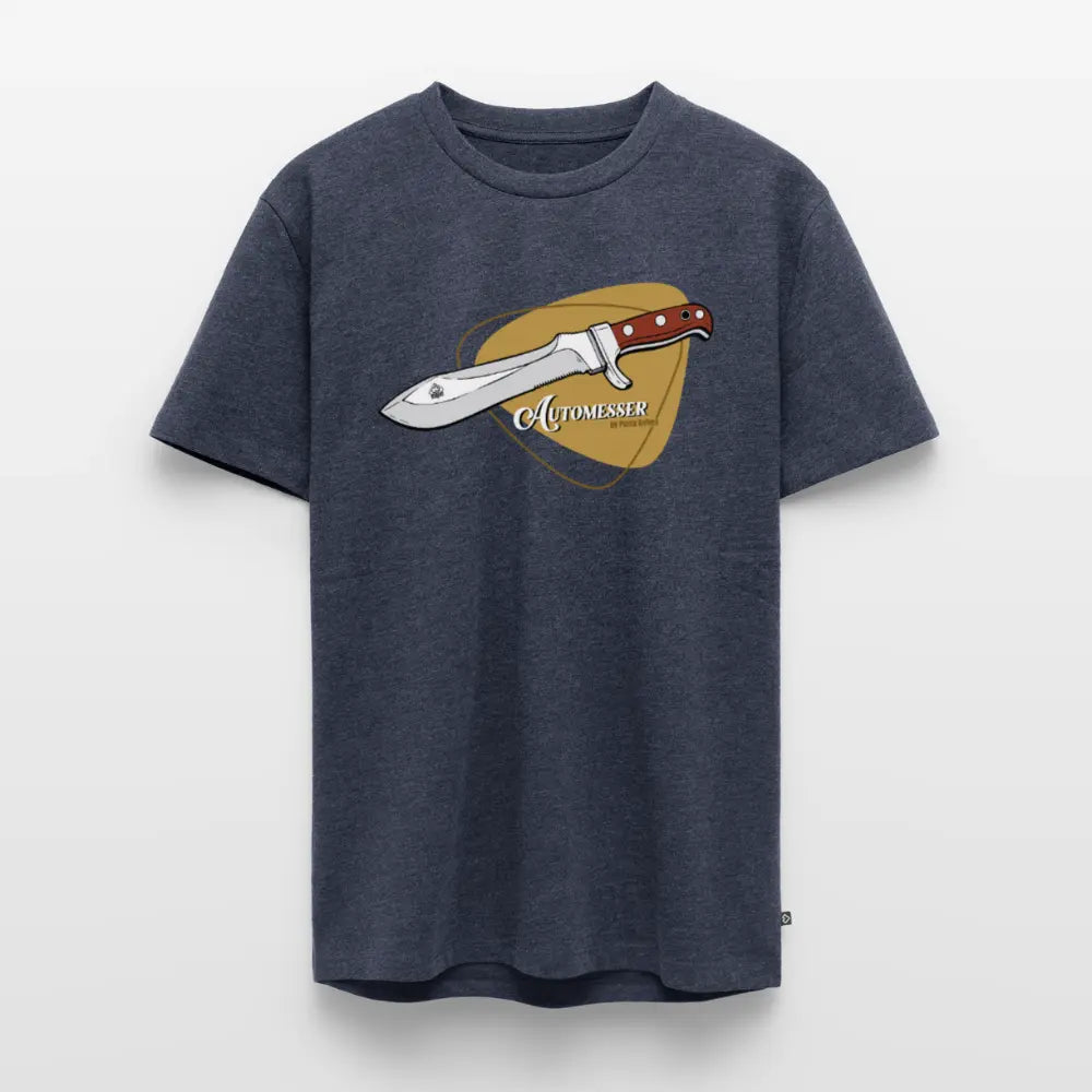 Men’s Premium T-Shirt PUMA Automesser Retrodesign - heather denim