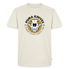 Men’s Premium T-Shirt Skull Frontal Sharp Stuff - off white