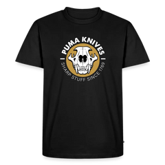 PUMA Men’s Premium T-Shirt "Skull Frontal Sharp Stuff" White - black