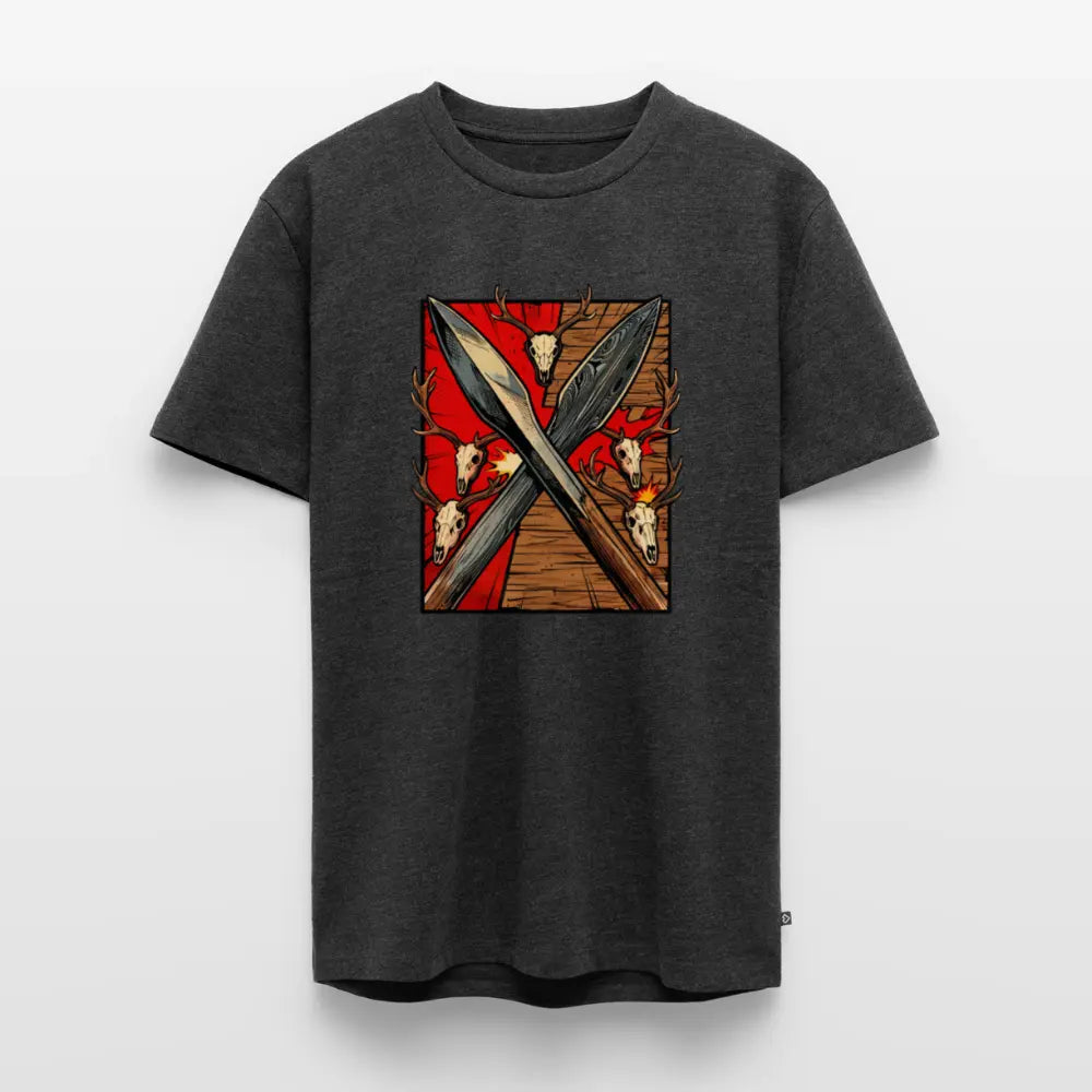 Men’s Premium T-Shirt Saufeder - heather anthracite