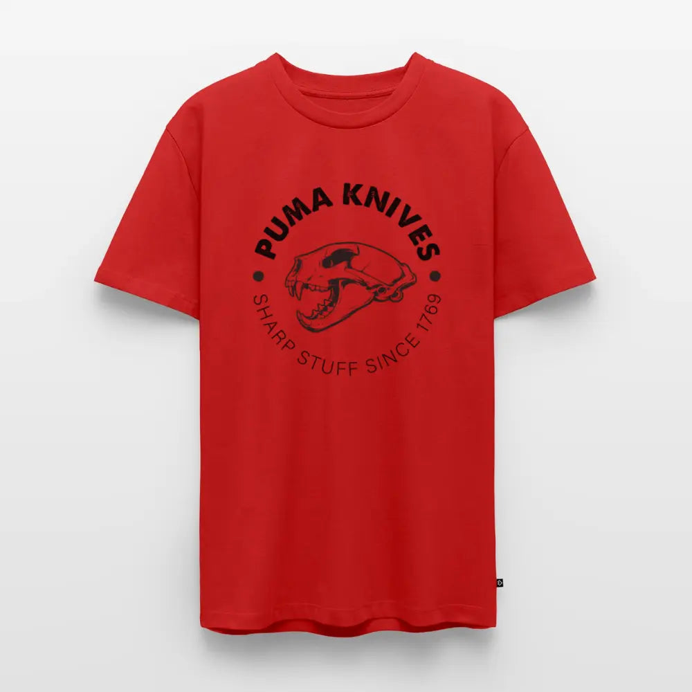 PUMA KNIVES Skull BW - red