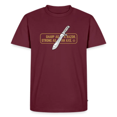 PUMA Men´s Premium T-Shirt "White Hunter Sharp & Strong" - burgundy