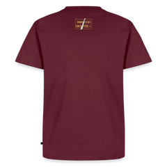 Men’s Premium T-Shirt "PUMA Sharp Stuff White Hunter" - burgundy