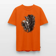 PUMA Herren Premium T-Shirt „Lauernder Puma" - orange 
