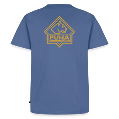 Men’s Premium T-Shirt PUMA Heritage Logo Back - stone blue