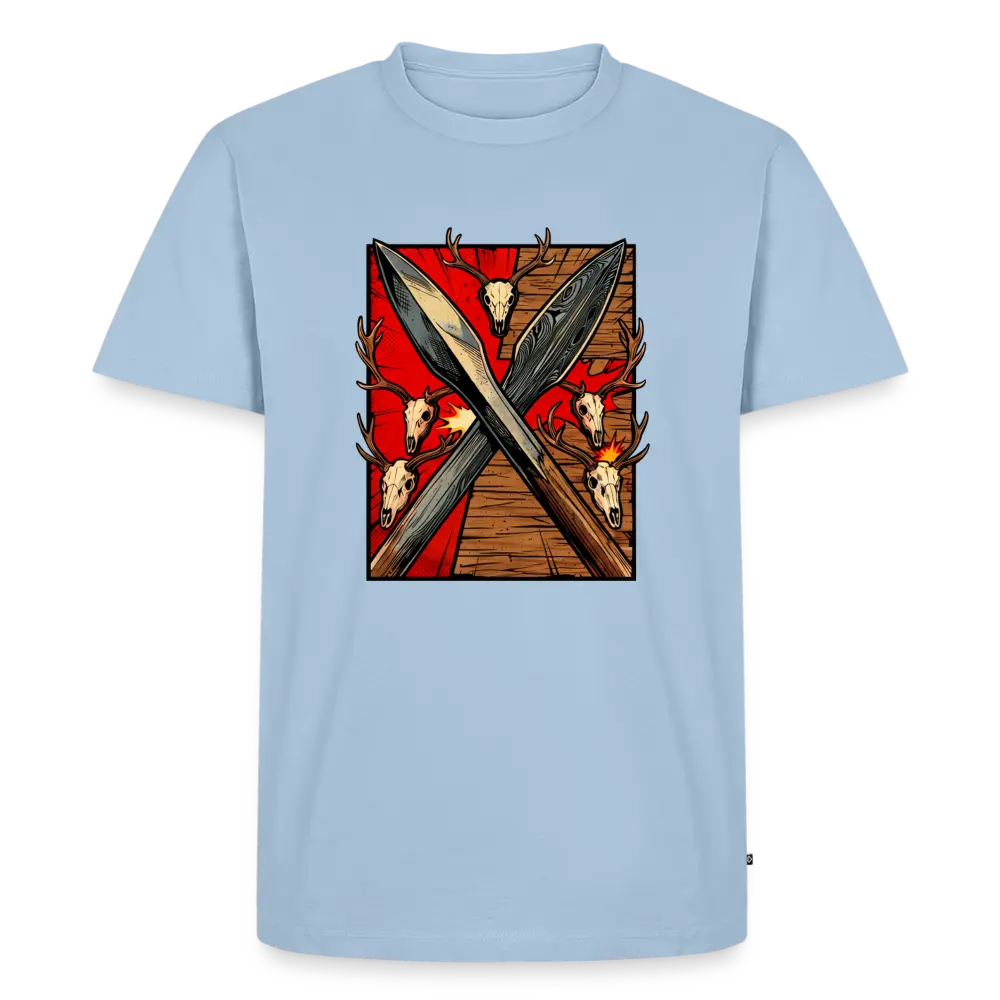 Men’s Premium T-Shirt Saufeder - light blue