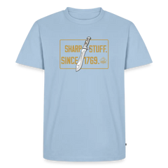 PUMA Herren Premium T-Shirt "Sharp stuff since 1769 Gold" - light blue