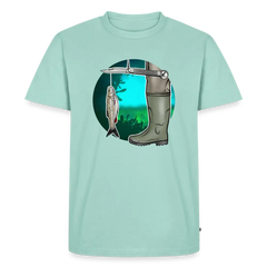 PUMA Herren Premium T-Shirt „Waagemesser – Petri Heil" - mint 
