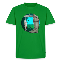 PUMA Herren Premium T-Shirt „Waagemesser – Petri Heil" - green