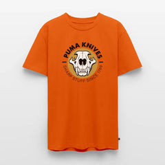 Men’s Premium T-Shirt Skull Frontal Sharp Stuff - orange 
