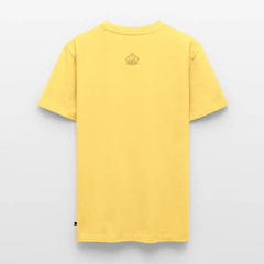 PUMA Herren Premium T-Shirt „Waagemesser – Petri Heil" - sky yellow