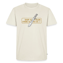 PUMA Men´s Premium T-Shirt "White Hunter Sharp & Strong" - off white