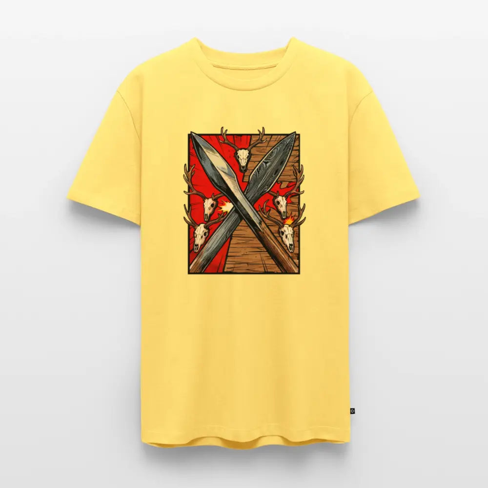 Men’s Premium T-Shirt Saufeder - sky yellow