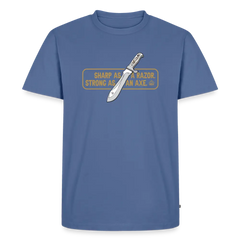 PUMA Men´s Premium T-Shirt "White Hunter Sharp & Strong" - stone blue