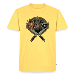 PUMA Men’s Premium T-Shirt "Wildlife" - sky yellow