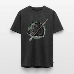 PUMA Herren Premium T-Shirt "Keiler & Saufeder" - heather anthracite