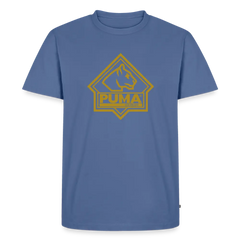 Men’s Premium T-Shirt PUMA Heritage Logo Front - stone blue