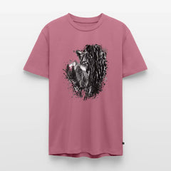 PUMA Herren Premium T-Shirt „Lauernder Puma" - mauve