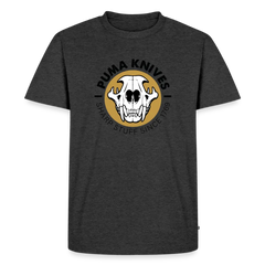 Men’s Premium T-Shirt Skull Frontal Sharp Stuff - heather anthracite
