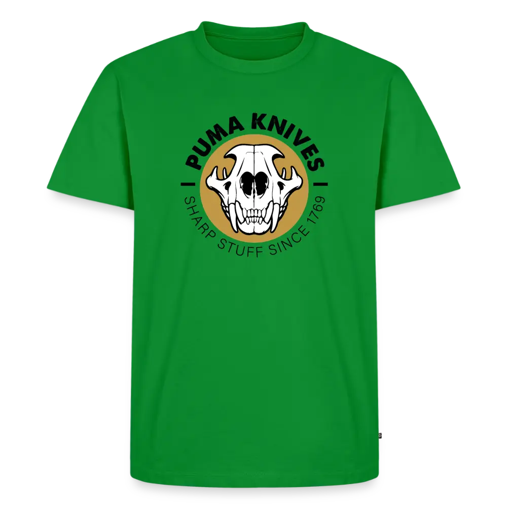 Men’s Premium T-Shirt Skull Frontal Sharp Stuff - green