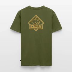 Men’s Premium T-Shirt PUMA Heritage Logo Back - khaki