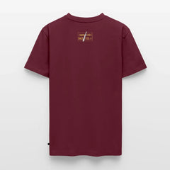 Men’s Premium T-Shirt "PUMA Sharp Staff White Hunter" - burgundy
