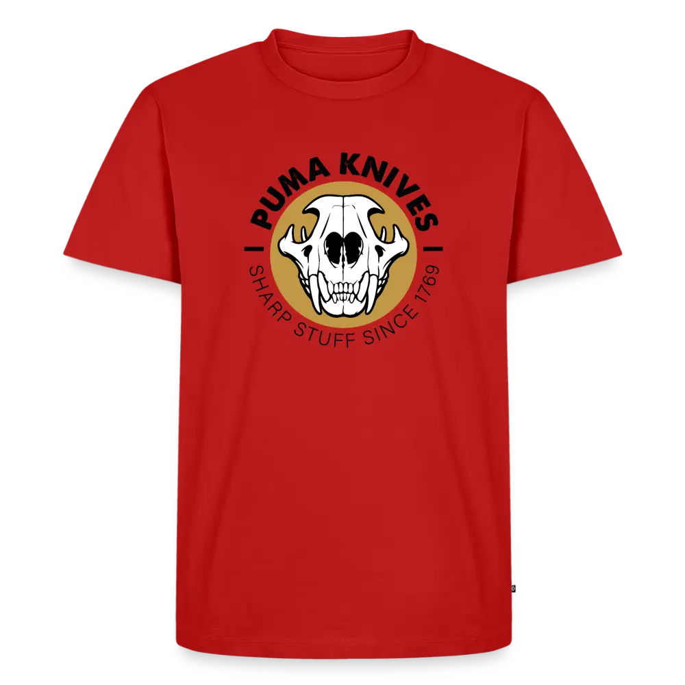 Men’s Premium T-Shirt Skull Frontal Sharp Stuff - red