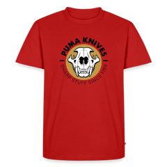 Men’s Premium T-Shirt Skull Frontal Sharp Stuff - red