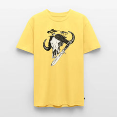PUMA Herren Premium T-Shirt „White Hunter – Big Game" - sky yellow