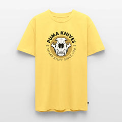 Men’s Premium T-Shirt Skull Frontal Sharp Stuff - sky yellow