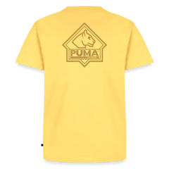 Men’s Premium T-Shirt PUMA Heritage Logo Back - sky yellow