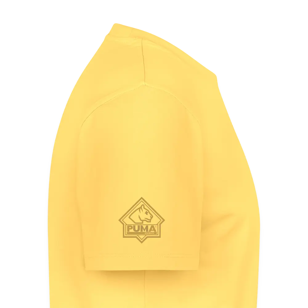Men’s Premium T-Shirt PUMA Heritage Logo Back - sky yellow